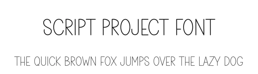 Script Project Font by freshtypeink — Display Font