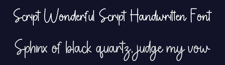 Script Wonderful Script Handwritten Font by freshtypeink — Script Handwritten Font — thumbnail 2