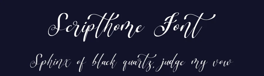 Scripthome Font by qwrtype — Script Handwritten Font — thumbnail 2