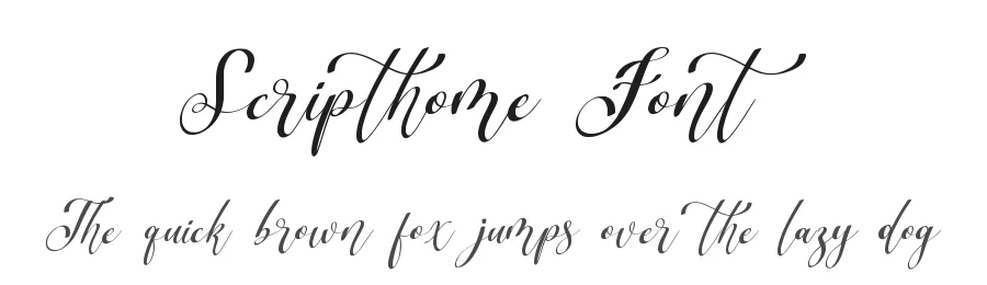 Scripthome Font by qwrtype — Script Handwritten Font