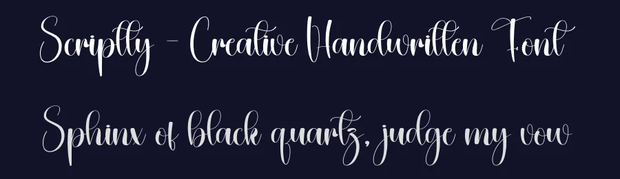 Scriptty – Creative Handwritten Font by creativeletter — Script Handwritten Font — thumbnail 2