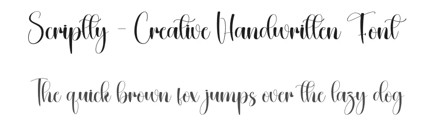 Scriptty – Creative Handwritten Font by creativeletter — Script Handwritten Font