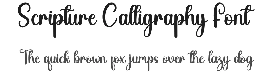 Scripture Calligraphy Font by andikastudio — Script Handwritten Font