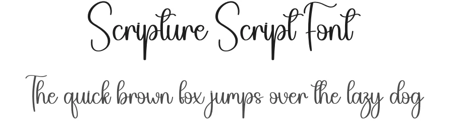 Scripture Script Font by creativeletter — Script Handwritten Font