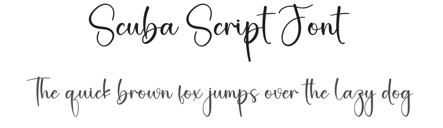 Scuba Script Font by creativeletter — Script Handwritten Font