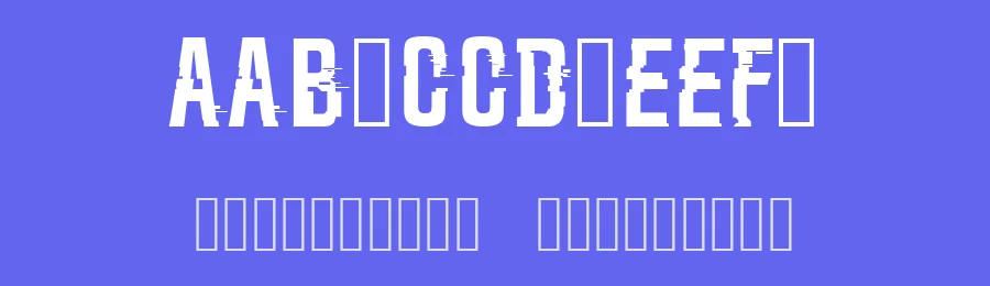 SD Glitch Font by Sudezine — Display Font — thumbnail 3