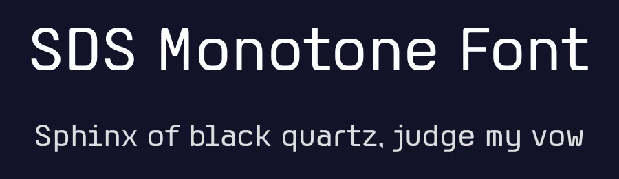 SDS Monotone Font by SEMITONE Design Studio — Sans Serif Font — thumbnail 2