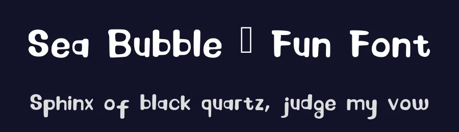 Sea Bubble – Fun Font by Miragraph — Script Handwritten Font — thumbnail 2