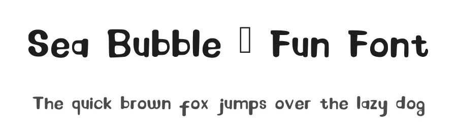 Sea Bubble – Fun Font by Miragraph — Script Handwritten Font