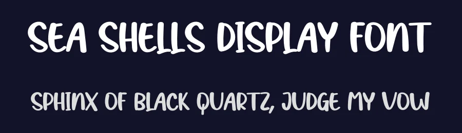 Sea Shells Display Font by creativeletter — Display Font — thumbnail 2