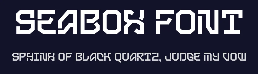 Seabox Font by Fumitype — Display Font — thumbnail 2