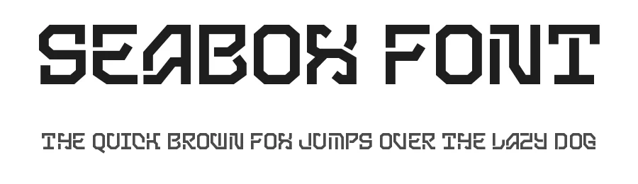 Seabox Font by Fumitype — Display Font