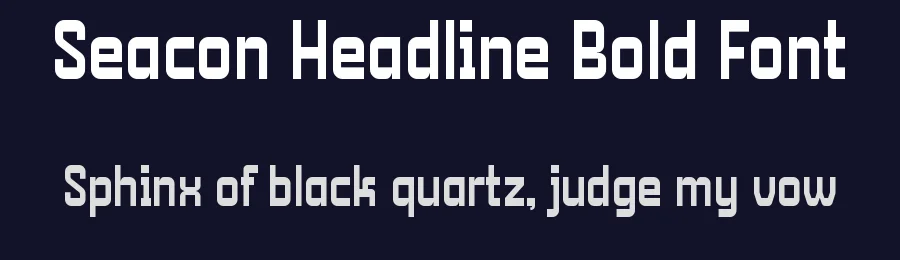 Seacon Headline Bold Font by Holisfonts.com — Sans Serif Font — thumbnail 2