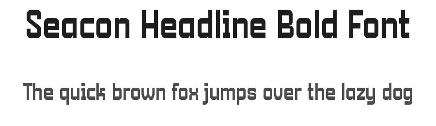 Seacon Headline Bold Font by Holisfonts.com — Sans Serif Font