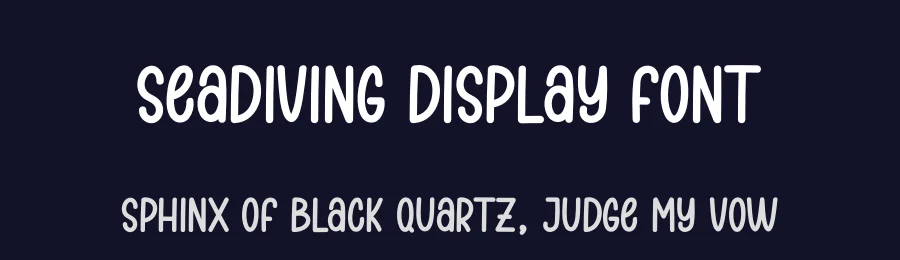 Seadiving Display Font by andikastudio — Display Font — thumbnail 2