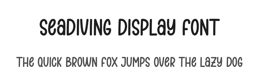 Seadiving Display Font by andikastudio — Display Font