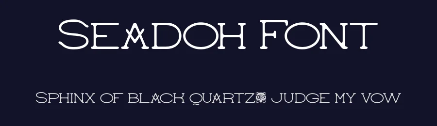 Seadoh Font by burntilldead — Display Font — thumbnail 2