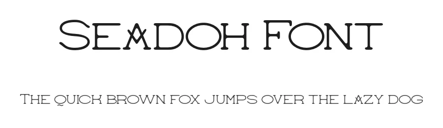 Seadoh Font by burntilldead — Display Font