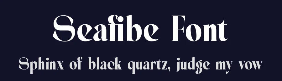Seafibe Font by timelesstype.co — Serif Font — thumbnail 2