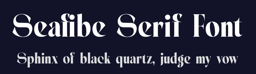 Seafibe Serif Font by timelesstype.co — Display Font — thumbnail 2