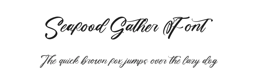 Seafood Gather Font by letterenastudios — Script Handwritten Font