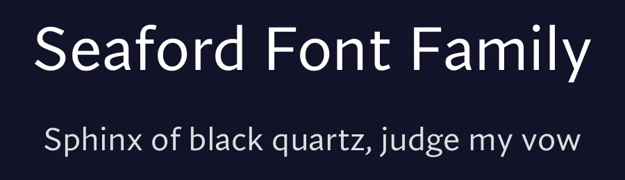 Seaford Font Family by Frerejones — Sans Serif Font — thumbnail 2