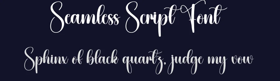 Seamless Script Font by creativeletter — Script Handwritten Font — thumbnail 2