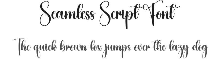 Seamless Script Font by creativeletter — Script Handwritten Font