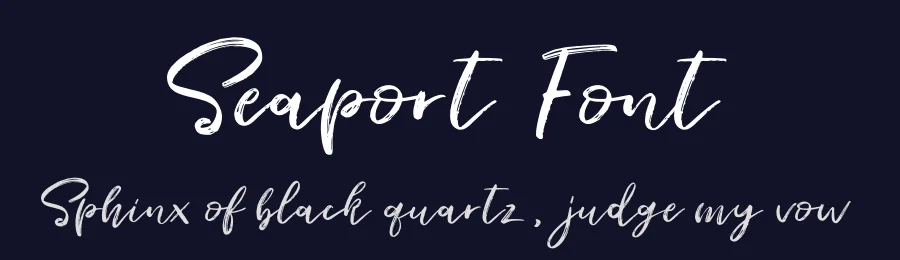 Seaport Font by FontForestry — Script Handwritten Font — thumbnail 2