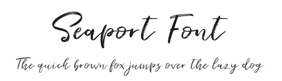 Seaport Font by FontForestry — Script Handwritten Font