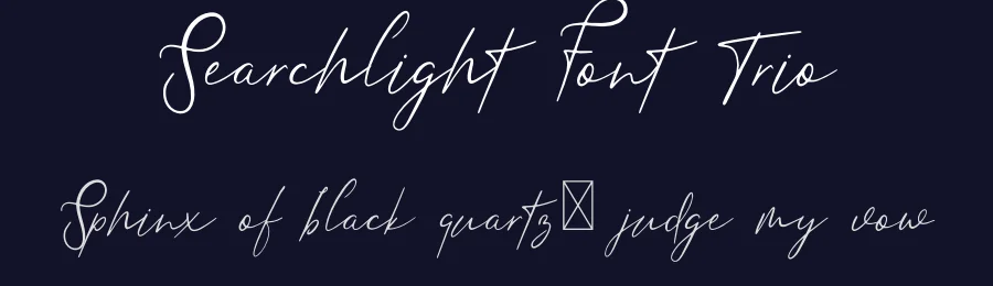 Searchlight Font Trio by vpcreativeshop — Script Handwritten Font — thumbnail 2