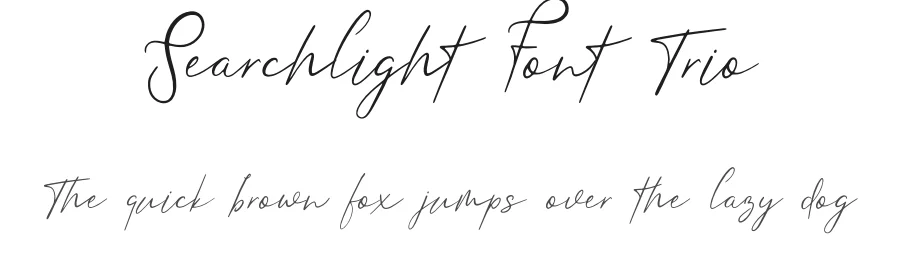 Searchlight Font Trio by vpcreativeshop — Script Handwritten Font