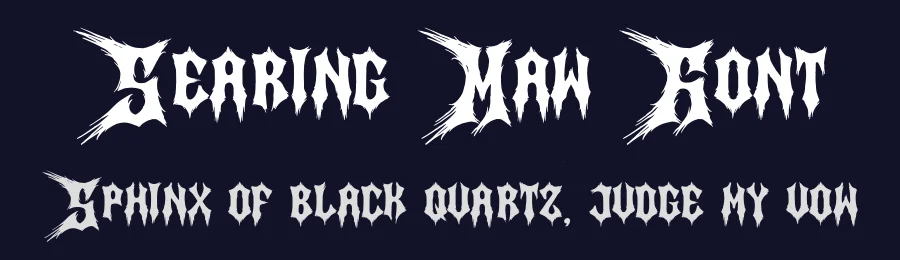 Searing Maw Font by Denustudios — Blackletter Font — thumbnail 2