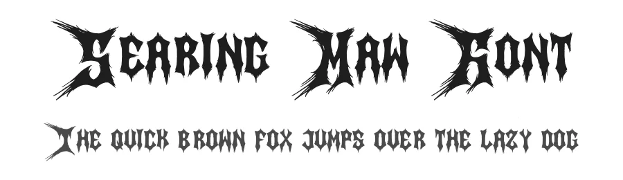 Searing Maw Font by Denustudios — Blackletter Font