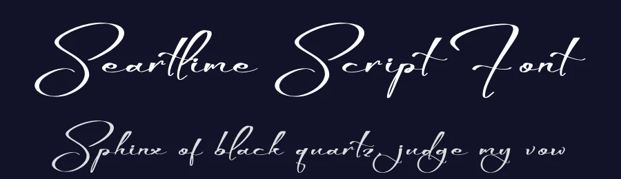 Seartlime Script Font by glorytype — Script Handwritten Font — thumbnail 2