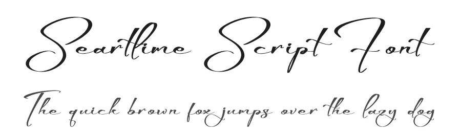 Seartlime Script Font by glorytype — Script Handwritten Font