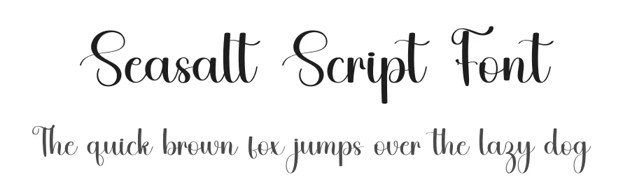 Seasalt Script Font by freshtypeink — Script Handwritten Font
