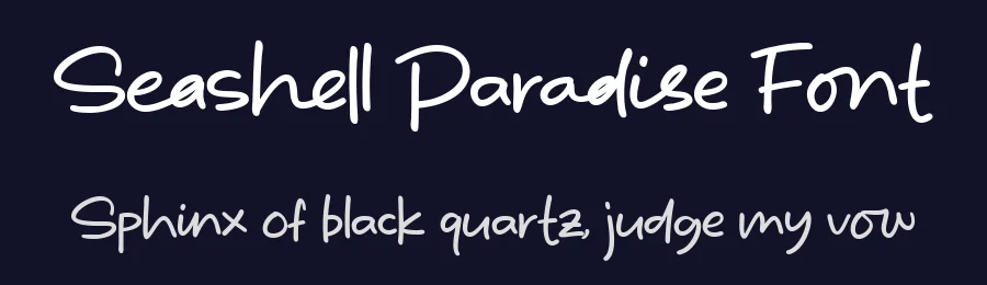 Seashell Paradise Font by letterhanna — Script Handwritten Font — thumbnail 2