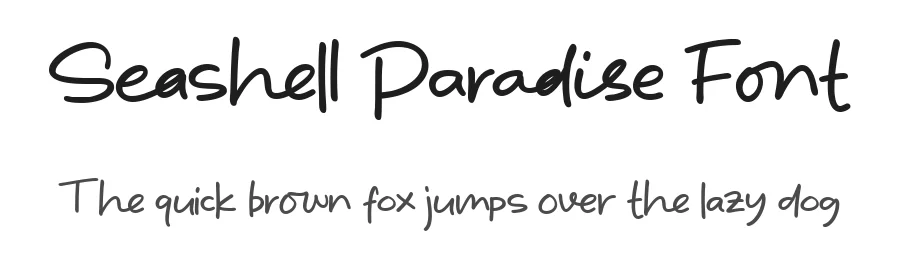 Seashell Paradise Font by letterhanna — Script Handwritten Font