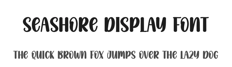 Seashore Display Font by creativeletter — Script Handwritten Font