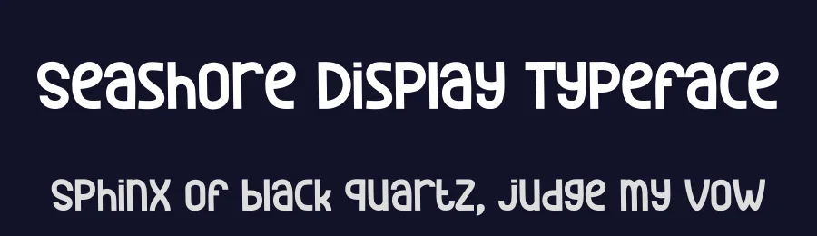 Seashore Display Typeface by andikastudio — Display Font — thumbnail 2