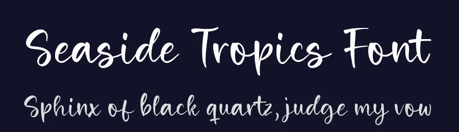Seaside Tropics Font by balpirick — Script Handwritten Font — thumbnail 2