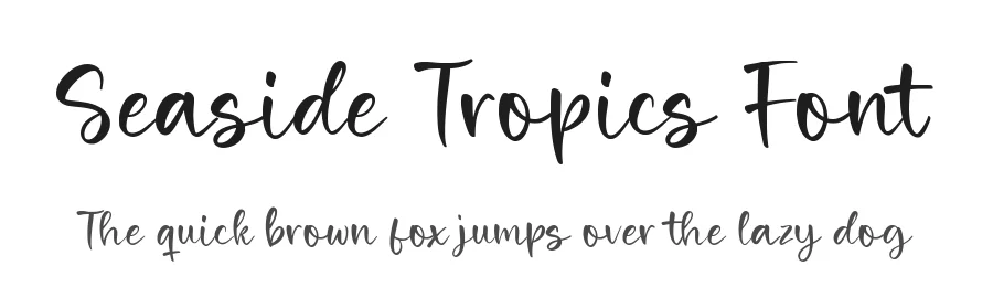 Seaside Tropics Font by balpirick — Script Handwritten Font