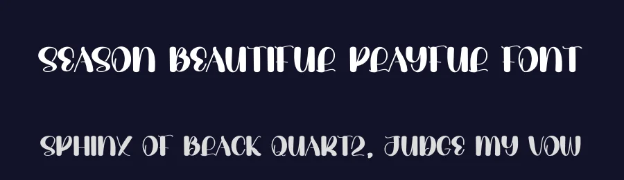 Season Beautiful Playful Font by andikastudio — Display Font — thumbnail 2