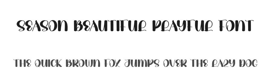 Season Beautiful Playful Font by andikastudio — Display Font