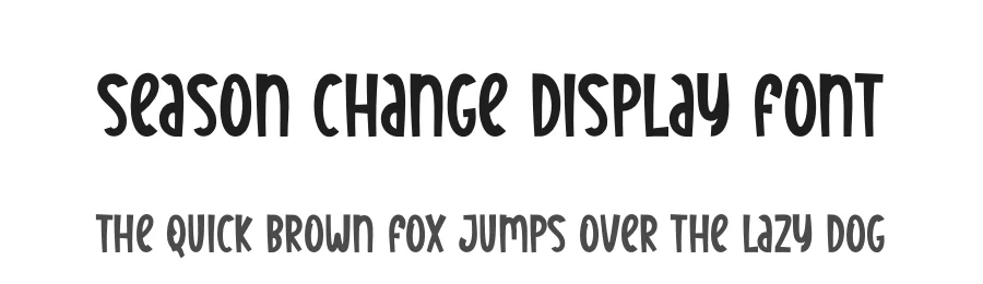 Season Change Display Font by creativeletter — Display Font