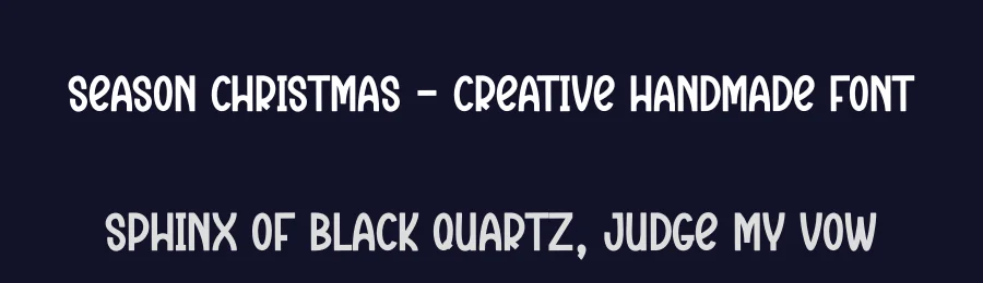 Season Christmas – Creative Handmade Font by creativeletter — Display Font — thumbnail 2