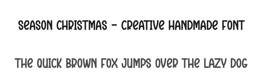Season Christmas – Creative Handmade Font by creativeletter — Display Font