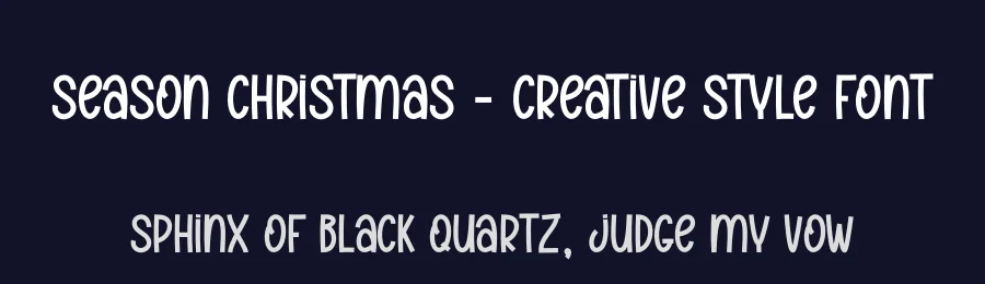 Season Christmas – Creative Style Font by creativeletter — Display Font — thumbnail 2