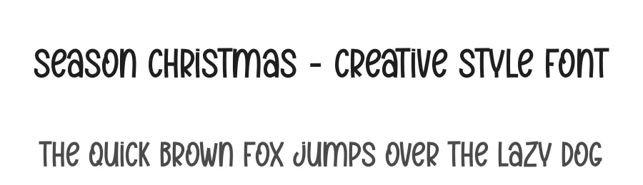 Season Christmas – Creative Style Font by creativeletter — Display Font